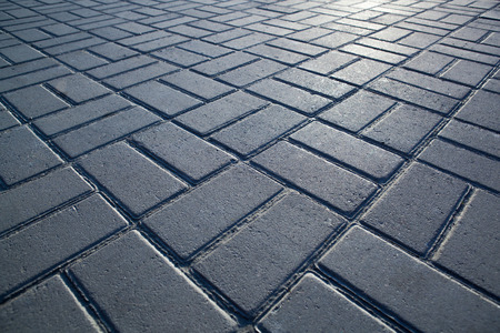 grey large surface pavementsの写真素材