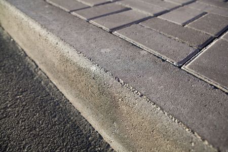 concrete sidewalk closeup and pavementの写真素材