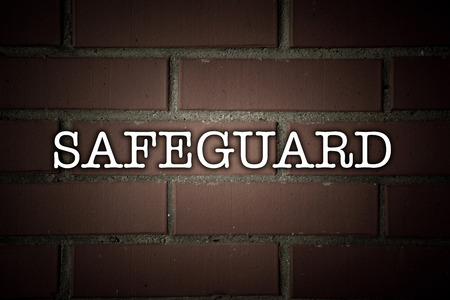 texture of the walls of brown bricks with titleの写真素材