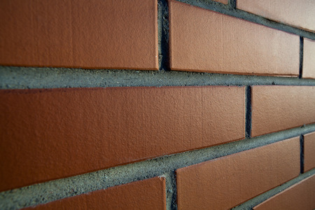 texture of the walls of brown bricksの写真素材
