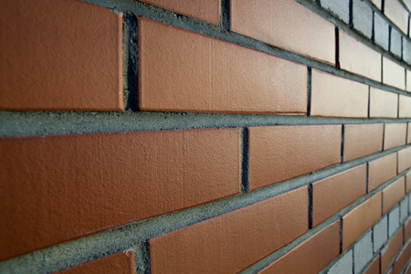texture of the walls of brown bricksの写真素材