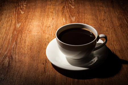 a cup of black coffeeの写真素材