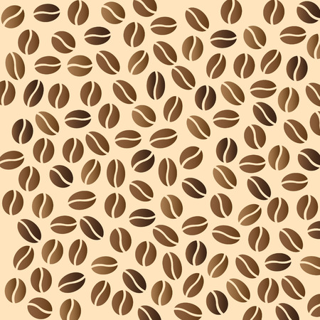 some coffee beans on camel backgroundのイラスト素材