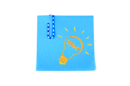 sticker with icon ideas on a white background close upの写真素材