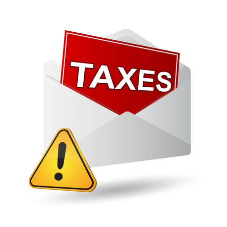 covert taxes icon on a white backgroundのイラスト素材