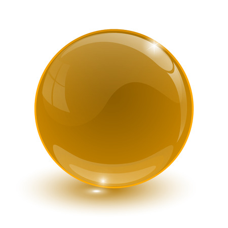 Glass ball icon.のイラスト素材