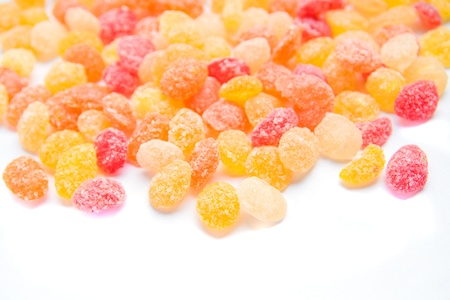Candies close up, background, texture, selective focus, copy space