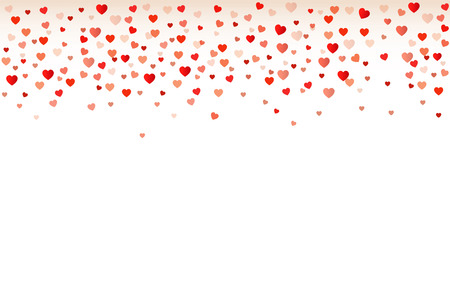 Colorful Background with Heart Confetti. Vector illustration EPS 10.のイラスト素材