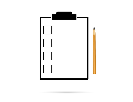 Business contract with approved. Flat vector iconのイラスト素材