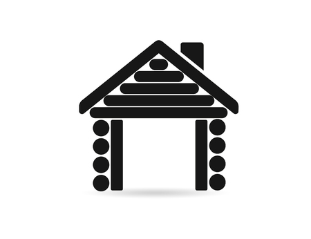 Garden house made of wood. Vector.のイラスト素材