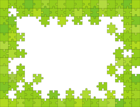 Vector Abstract colorful background made from white puzzle pieces and place for your content.のイラスト素材