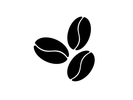 Coffee beans icon in simple style isolated vector illustrationのイラスト素材
