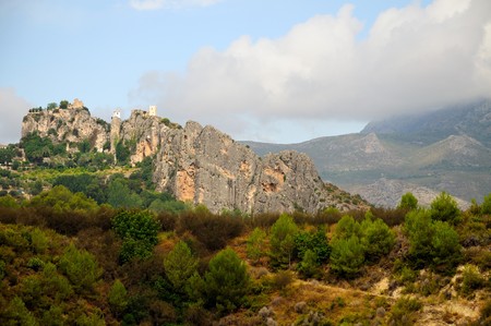 Guadalest is a famous village in the region of Valencia, spainの写真素材