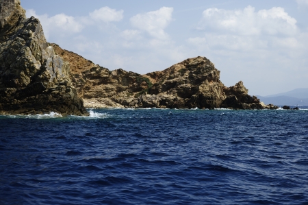 Cala Violina, one of the most beautiful bay in Tuscanyの写真素材