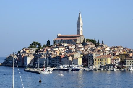 architecture of Rovinj, Croatia. Istria touristic attractionの写真素材