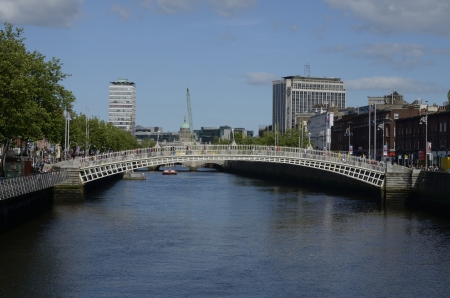 A beautiful scene in Dublin, the beautiful capital of Itelandのeditorial素材