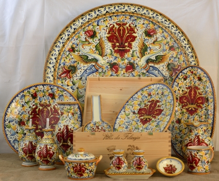 Some beautiful painted classical tuscan potteries (Ceramiche) のeditorial素材