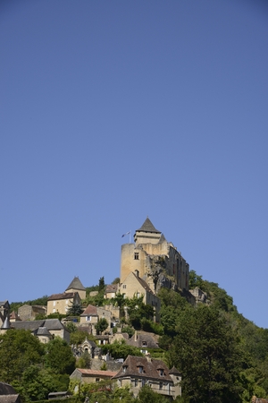 castle of castelnaud la chapelle dordogne perigord Franceのeditorial素材