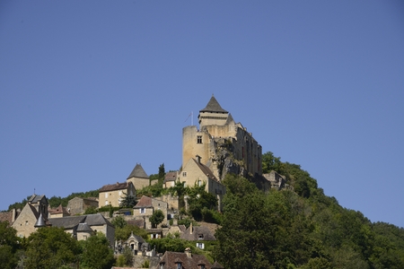 castle of castelnaud la chapelle dordogne perigord Franceのeditorial素材