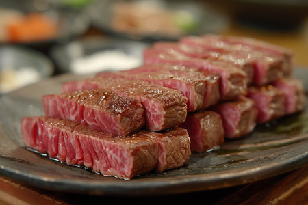 Wagyu beef is fat between the meat, sliced beefの素材
