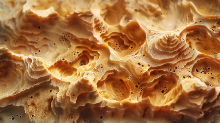 In a world of sand grains seen from above futuristic machines leave their mark a close-up on the art of the futureの素材