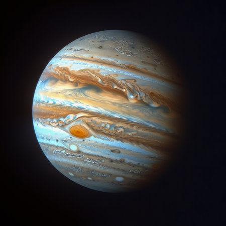 Jupiters Great Red Spot a storm larger than Earth swirling with ancient winds a giant among planetsの素材