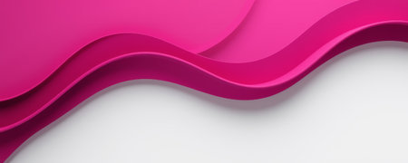 Abstract pink wave background with smooth flowing curves and vibrant corporate style banner designの素材