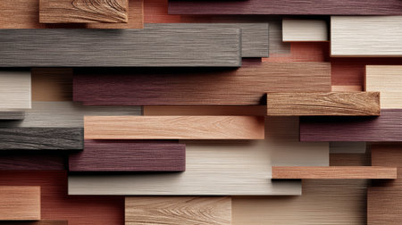Wood texture wooden plank wood panel natural material brown color beige color horizontal layout layered design rustic style background patternの素材