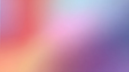 Soft pastel gradient background with warm pink orange and cool purple tones creating calm atmosphereの素材