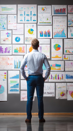 Business analytics data visualization market research strategy planning financial charts office professional analysisの素材