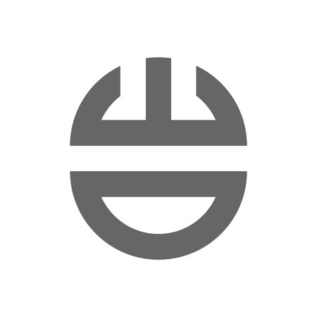 Abstract computer mouse vector illustration isolated on white background.のイラスト素材