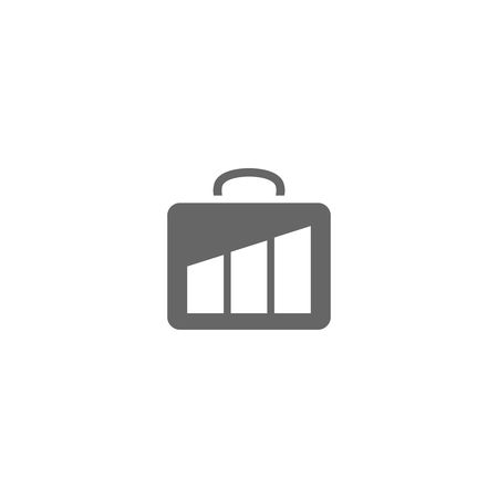 Business suit case logo or icon isolated on a white backgroundのイラスト素材
