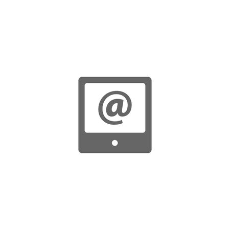 Grey internet icon isolated on a white background.のイラスト素材