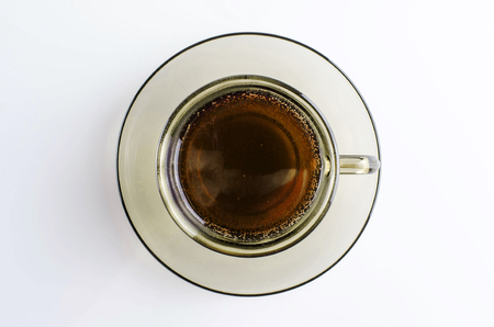 Cup of tea from top wiev.の写真素材