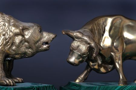 Bulls and Bearsの写真素材