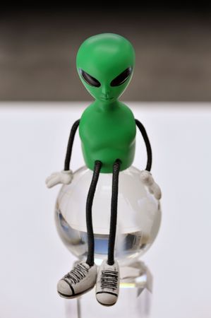 Little green manの写真素材