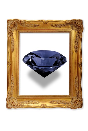 Cut rock framed.の写真素材