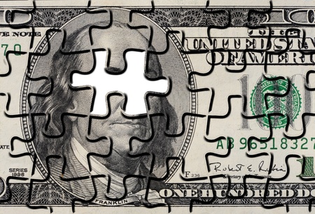 Dollar Puzzle の写真素材