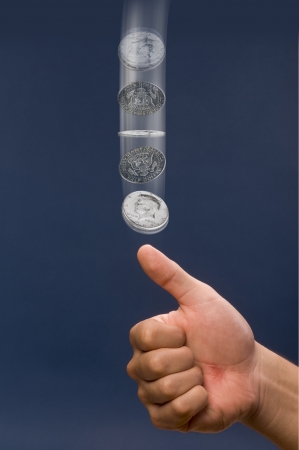 Coin Toss の写真素材