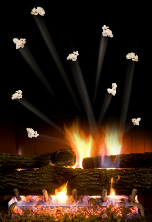 Popcorn Popping の写真素材