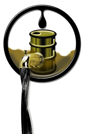 Oil production flowing の写真素材