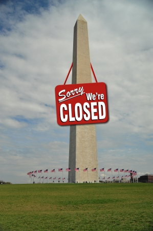 Washington Monument Closed の写真素材