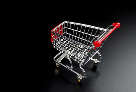 Shopping cart with room for your type.の写真素材