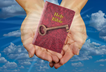 Holy Bible and key to life.