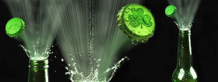 Saint Patrick Day green beer.の写真素材