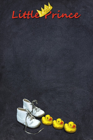 Little prince blackboard with room for your type.の写真素材