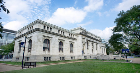 Washington DC. - Oct 4,2016   Washington DC. Carnegie Library at MT. Vernon Square.のeditorial素材