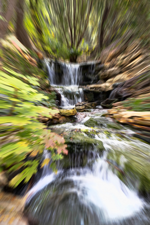 Cool natures blurred waterfall background.の写真素材
