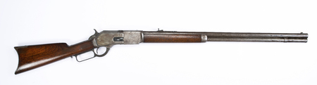 Antique 1876 Cowboy lever action rifle.の写真素材