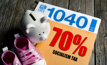 Pay your 70% Socialist tax now. の写真素材